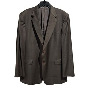 Daniel Cremieux Loro Piana‎ Pant Suit Brown 46L Button Blazer Dillard's  #H10-6